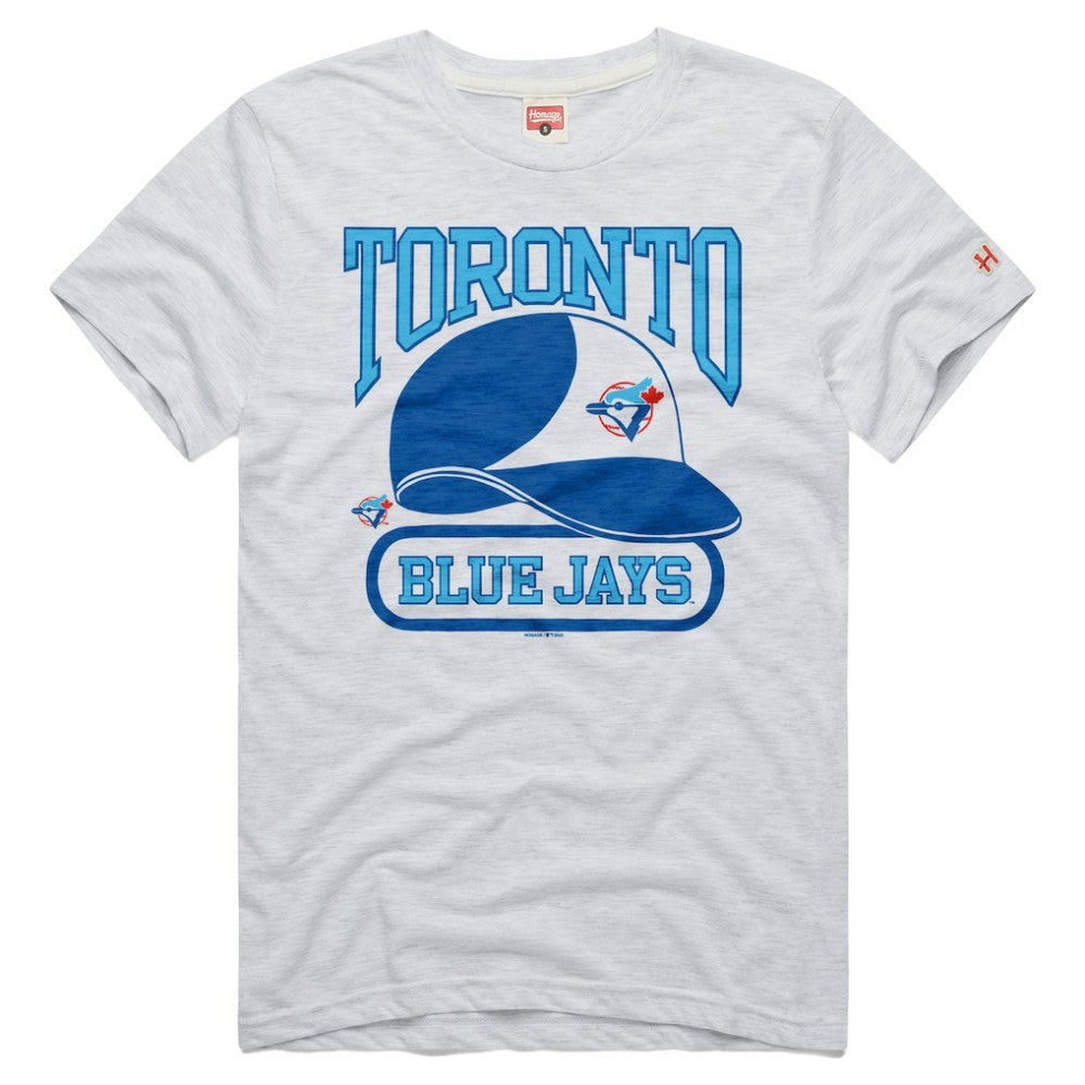 Toronto Blue Jays Homage Tri-Blend Hyperlocal T-Shirt - Ash