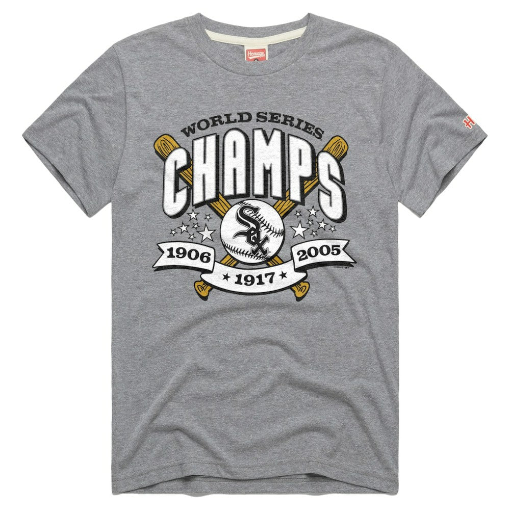 Chicago White Sox Homage Tri-Blend Hyperlocal T-Shirt - Gray
