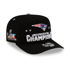 New England Patriots New Era 2025 AFC Champions Locker Room Trophy Collection A-Frame 9FIFTY Snapback Hat - Black online