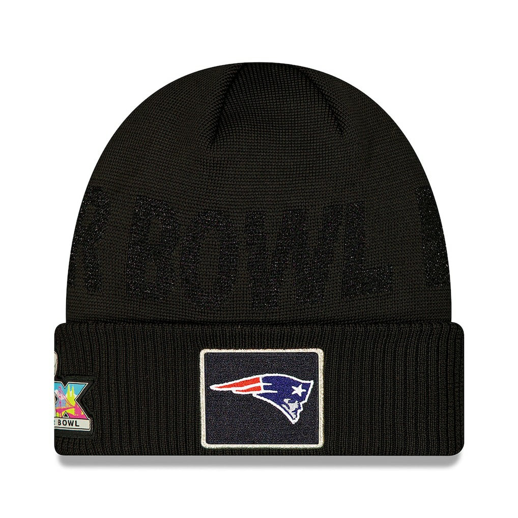 New England Patriots New Era Super Bowl LX Opening Night Cuffed Knit Hat - Black online