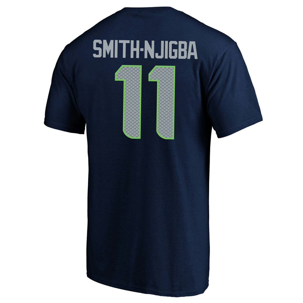 Jaxon Smith-Njigba Seattle Seahawks Super Bowl LX Patch Big & Tall Name & Number T-Shirt - College Navy cheap