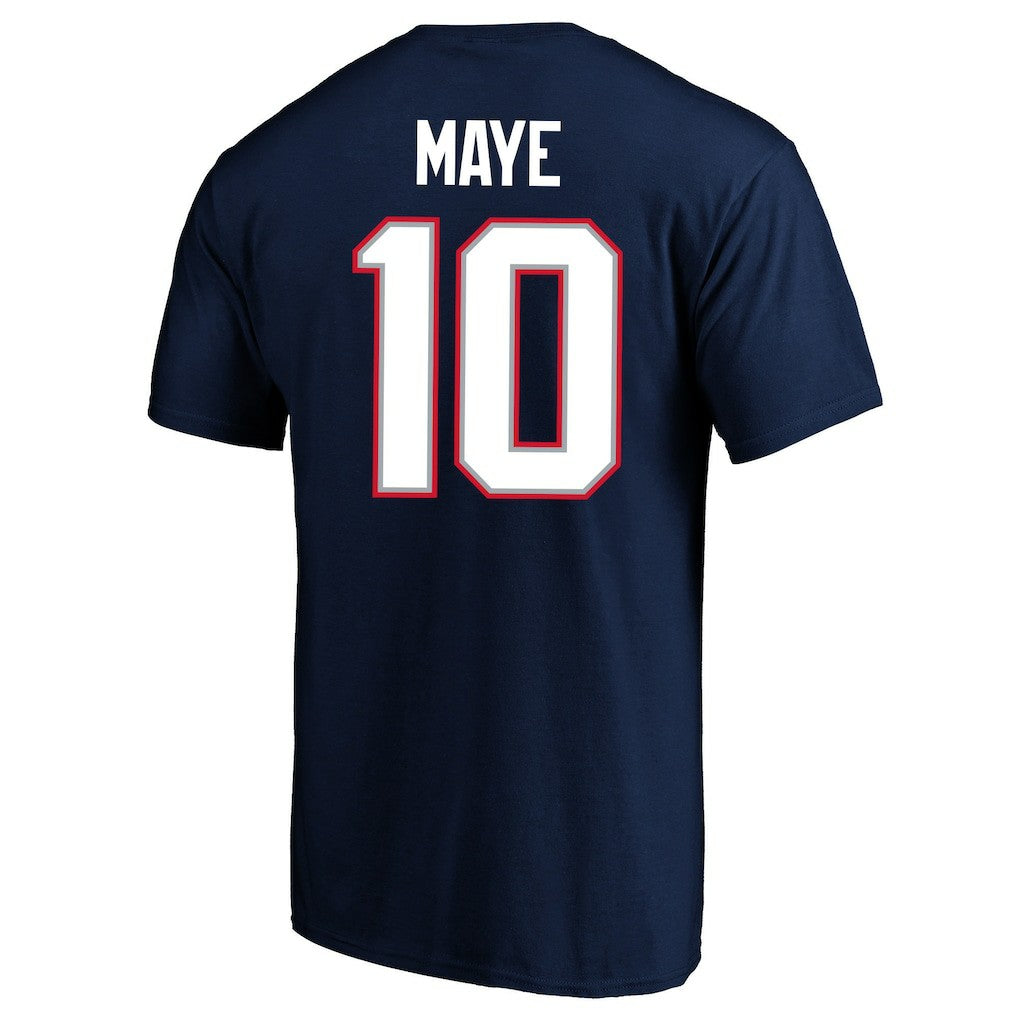 Drake Maye New England Patriots Super Bowl LX Patch Big & Tall Name & Number T-Shirt - Navy discount