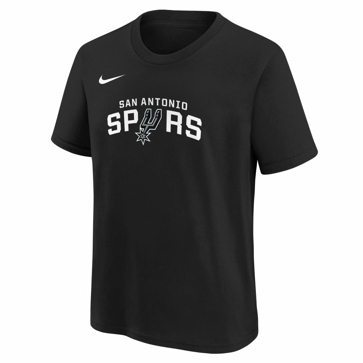 San Antonio Spurs Youth Team Essential Logo T-Shirt - Black | Nike for sale