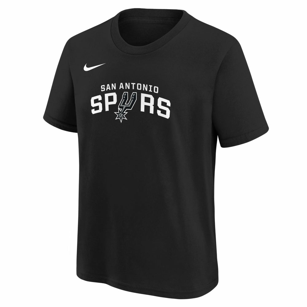 San Antonio Spurs Youth Team Essential Logo T-Shirt - Black | Nike for sale