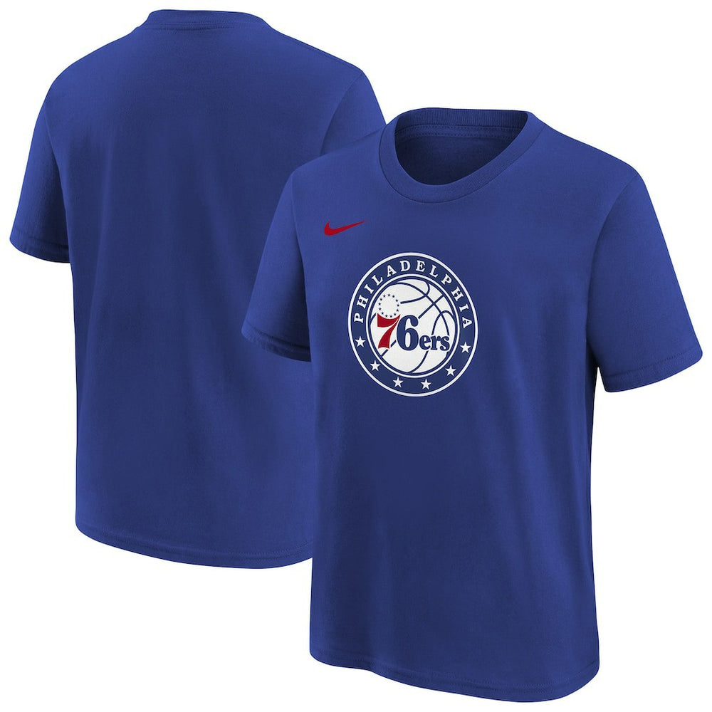 Philadelphia 76ers Youth Team Essential Logo T-Shirt - Royal | Nike for sale