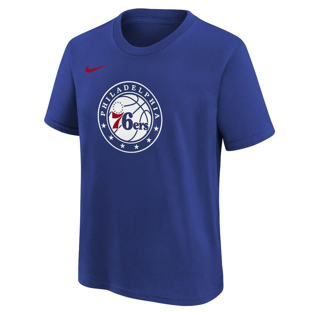 Philadelphia 76ers Youth Team Essential Logo T-Shirt - Royal | Nike for sale