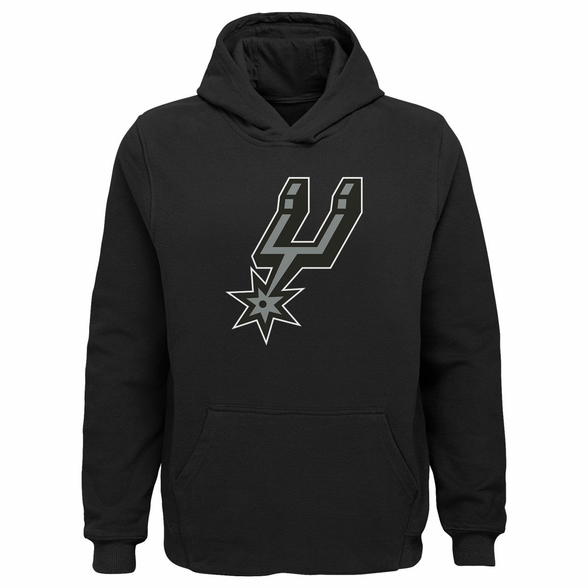 San Antonio Spurs Outerstuff Youth Primary Logo Pullover Hoodie - Black cheap