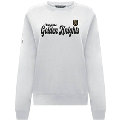 Vegas Golden Knights Levelwear Women's Yvette Big Script Tri-Blend Sweatshirt White