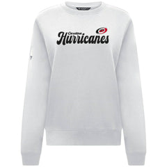 Carolina Hurricanes Levelwear Women's Yvette Big Script Tri-Blend Sweatshirt White