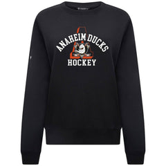 Anaheim Ducks Levelwear Women's Yvette Limelight Big Letter Sweatshirt Black