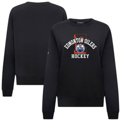 Edmonton Oilers Levelwear Women's Yvette Limelight Big Letter Sweatshirt Black
