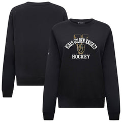 Vegas Golden Knights Levelwear Women's Yvette Limelight Big Letter Sweatshirt Black