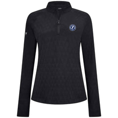 Tampa Bay Lightning Levelwear Women's Spike Raglan Quarter-Zip Top Black
