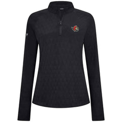 Ottawa Senators Levelwear Women's Spike Raglan Quarter-Zip Top Black