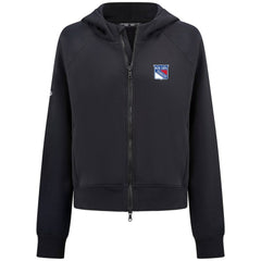 New York Rangers Levelwear Women's Judd Raglan Full-Zip Hoodie Black