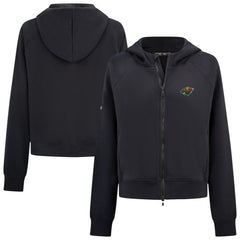 Minnesota Wild Levelwear Women's Judd Raglan Full-Zip Hoodie Black