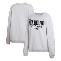 New England Patriots WEAR by Erin Andrews Women's Super Bowl LX Fleece Sweatshirt - Gray for sale