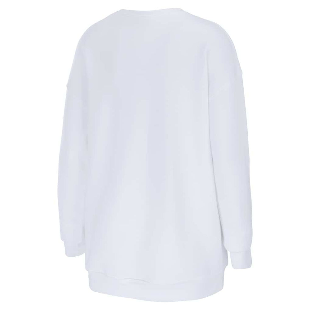 New England Patriots vs. Seattle Seahawks WEAR by Erin Andrews Women's Super Bowl LX Matchup Sweatshirt - White cheap
