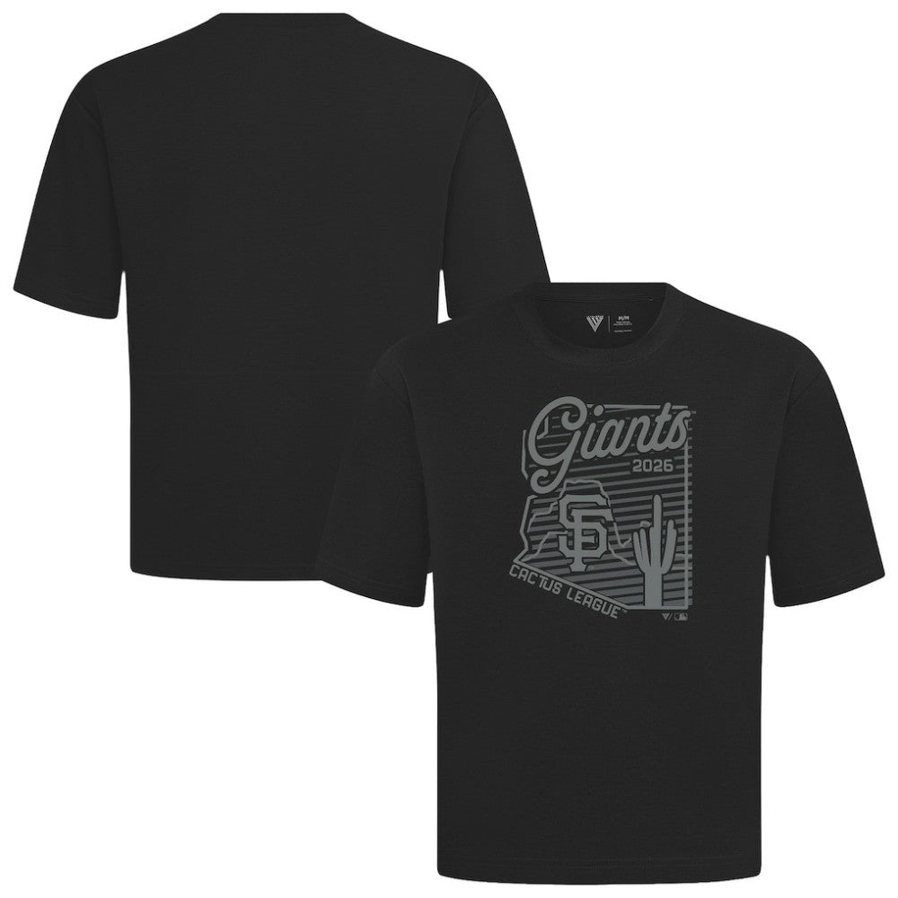 San Francisco Giants Levelwear Sunrise Luxe Signature Knit T-Shirt - Black