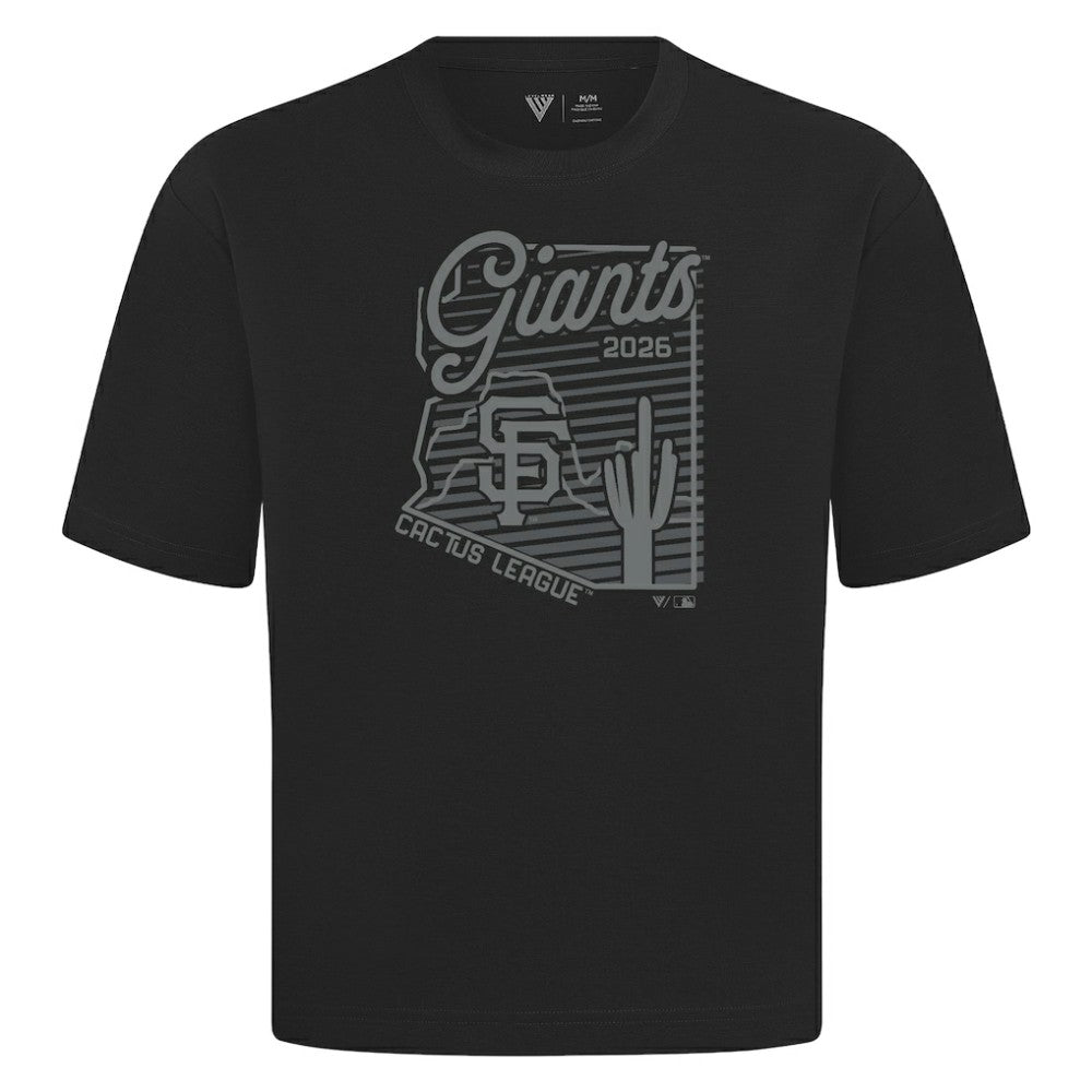 San Francisco Giants Levelwear Sunrise Luxe Signature Knit T-Shirt - Black