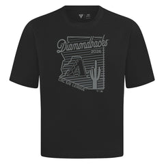 Arizona Diamondbacks Levelwear Sunrise Luxe Signature Knit T-Shirt - Black