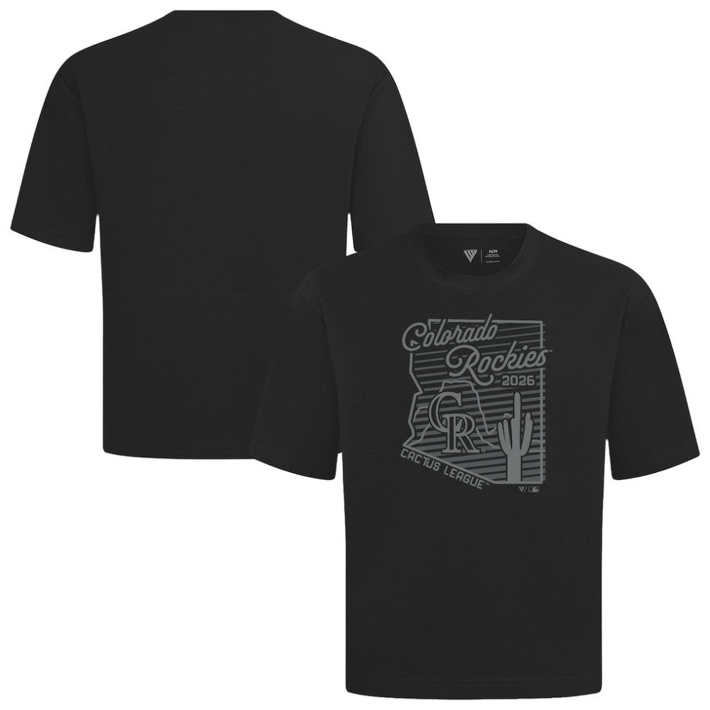 Colorado Rockies Levelwear Sunrise Luxe Signature Knit T-Shirt - Black
