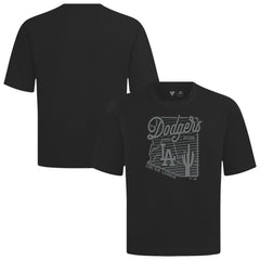 Los Angeles Dodgers Levelwear Sunrise Luxe Signature Knit T-Shirt - Black