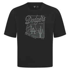 Los Angeles Dodgers Levelwear Sunrise Luxe Signature Knit T-Shirt - Black