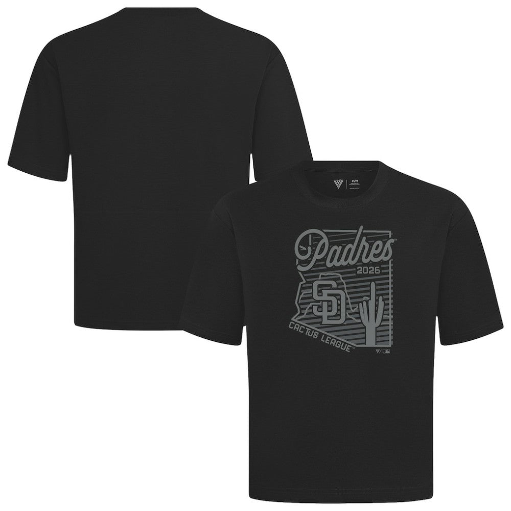 San Diego Padres Levelwear Sunrise Luxe Signature Knit T-Shirt - Black