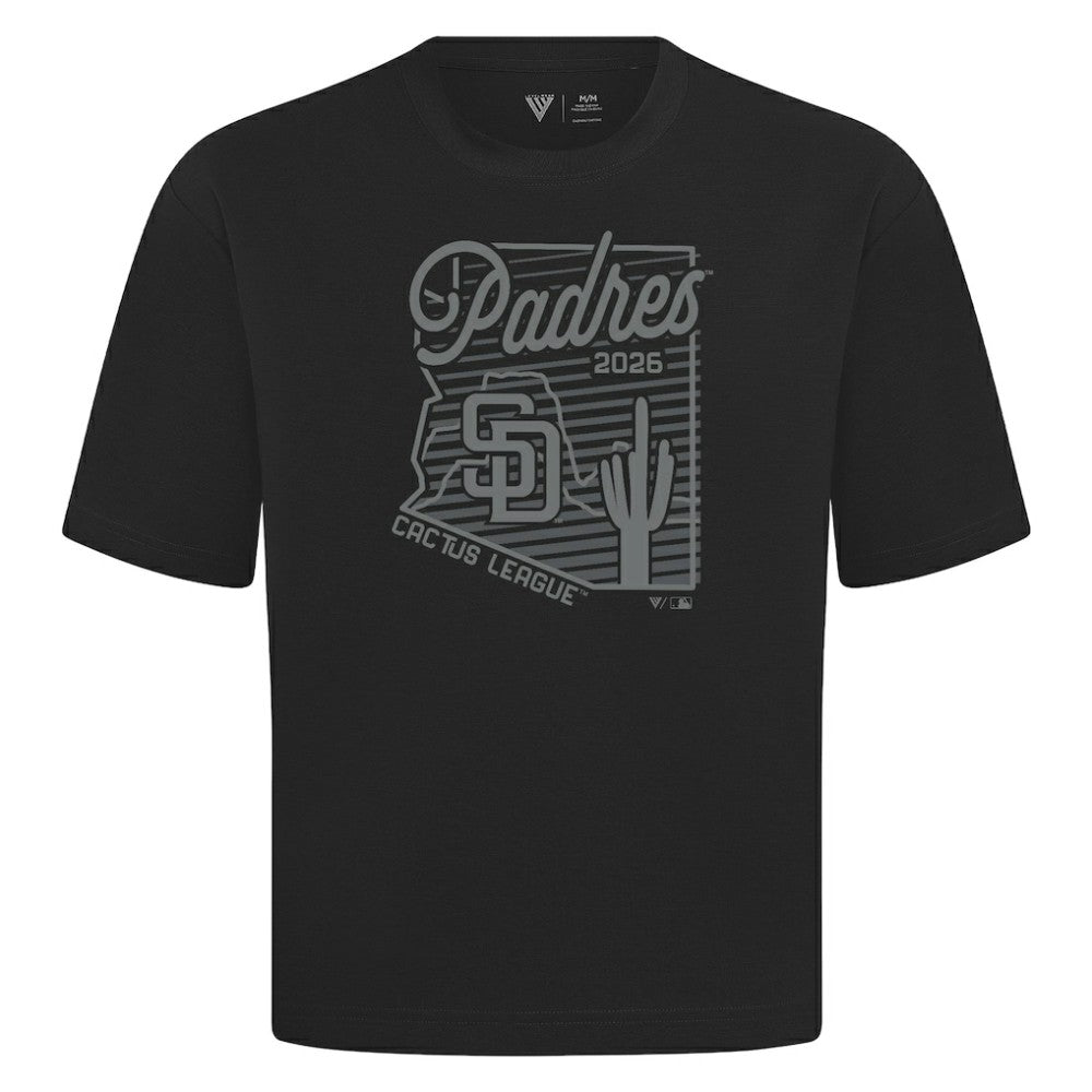San Diego Padres Levelwear Sunrise Luxe Signature Knit T-Shirt - Black