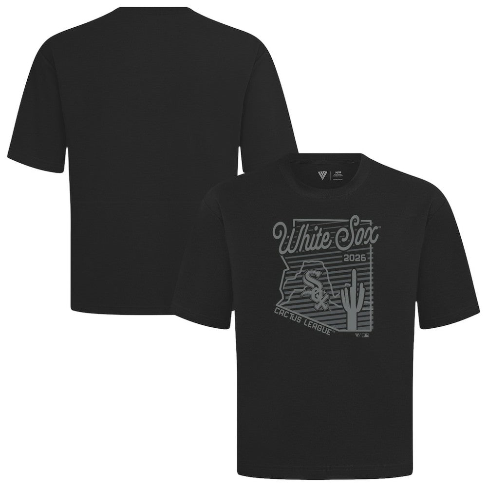 Chicago White Sox Levelwear Sunrise Luxe Signature Knit T-Shirt - Black