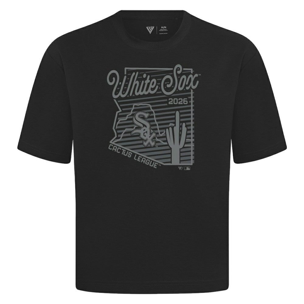 Chicago White Sox Levelwear Sunrise Luxe Signature Knit T-Shirt - Black
