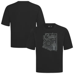 Chicago Cubs Levelwear Sunrise Luxe Signature Knit T-Shirt - Black