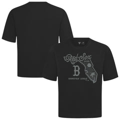 Boston Red Sox Levelwear Sunrise Luxe Signature Knit T-Shirt - Black