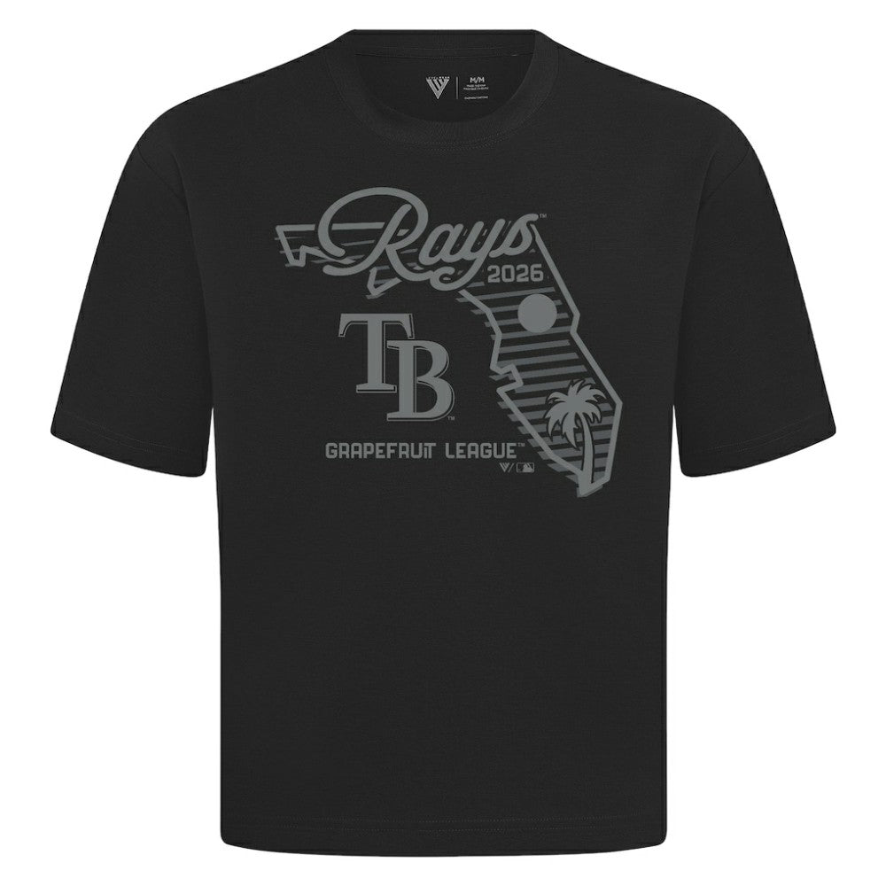 Tampa Bay Rays Levelwear Sunrise Luxe Signature Knit T-Shirt - Black