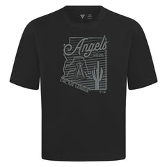 Los Angeles Angels Levelwear Sunrise Luxe Signature Knit T-Shirt - Black