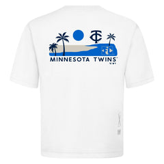 Minnesota Twins Levelwear Panoramic Luxe Signature Knit T-Shirt - White