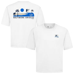 Baltimore Orioles Levelwear Panoramic Luxe Signature Knit T-Shirt - White