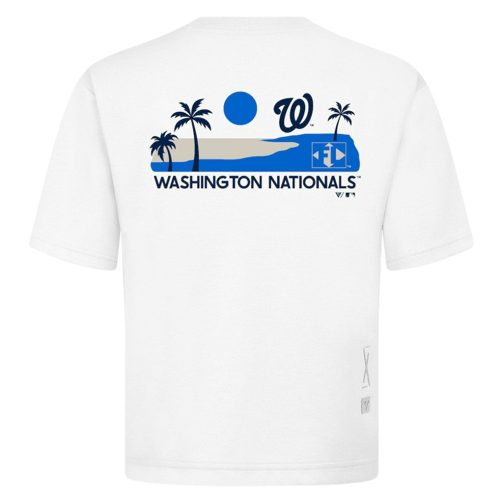 Washington Nationals Levelwear Panoramic Luxe Signature Knit T-Shirt - White