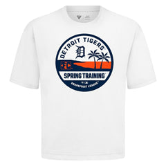 Detroit Tigers Levelwear Spring Training Badge Luxe Signature Knit T-Shirt - White