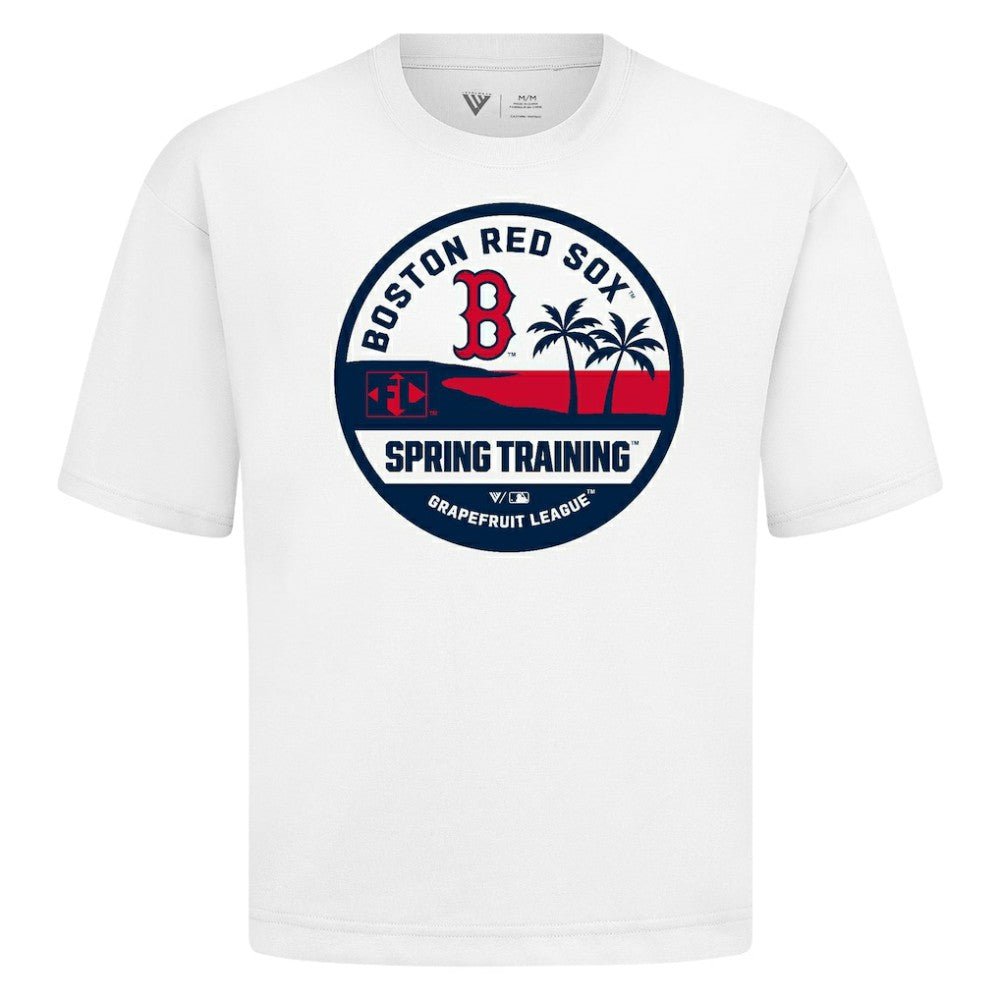 Boston Red Sox Levelwear Spring Training Badge Luxe Signature Knit T-Shirt - White