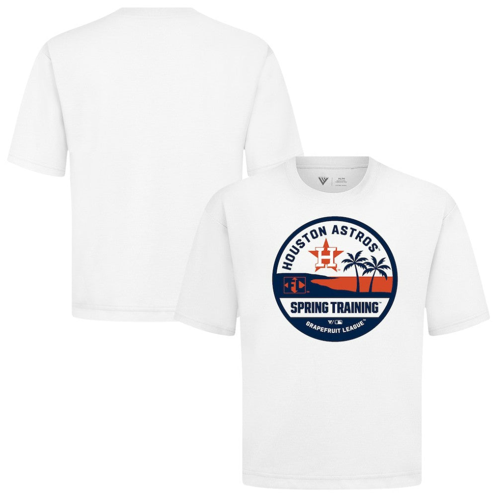Houston Astros Levelwear Spring Training Badge Luxe Signature Knit T-Shirt - White