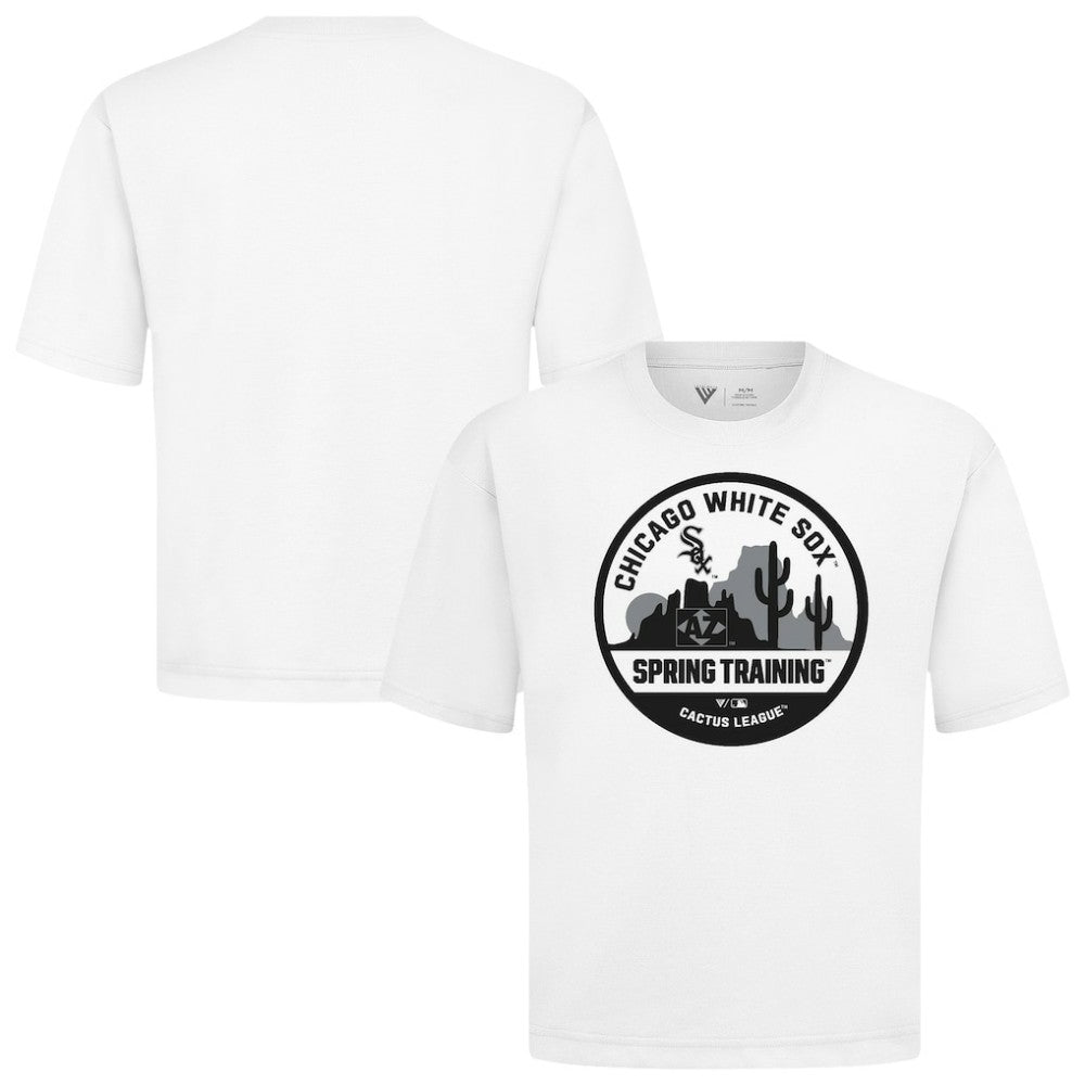 Chicago White Sox Levelwear Spring Training Badge Luxe Signature Knit T-Shirt - White