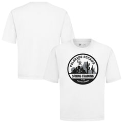 Colorado Rockies Levelwear Spring Training Badge Luxe Signature Knit T-Shirt - White