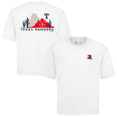Texas Rangers Levelwear  Luxe Signature Knit T-Shirt - White