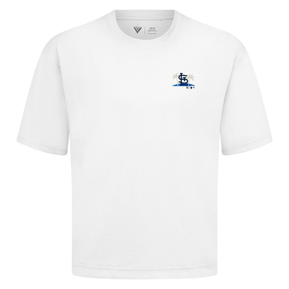 St. Louis Cardinals Levelwear  Luxe Signature Knit T-Shirt - White