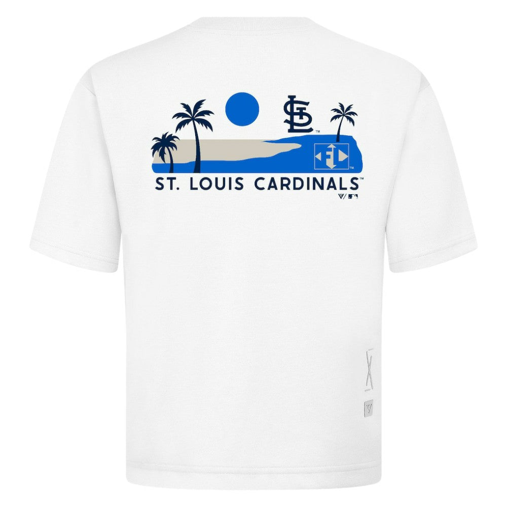 St. Louis Cardinals Levelwear  Luxe Signature Knit T-Shirt - White