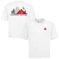 Colorado Rockies Levelwear  Luxe Signature Knit T-Shirt - White
