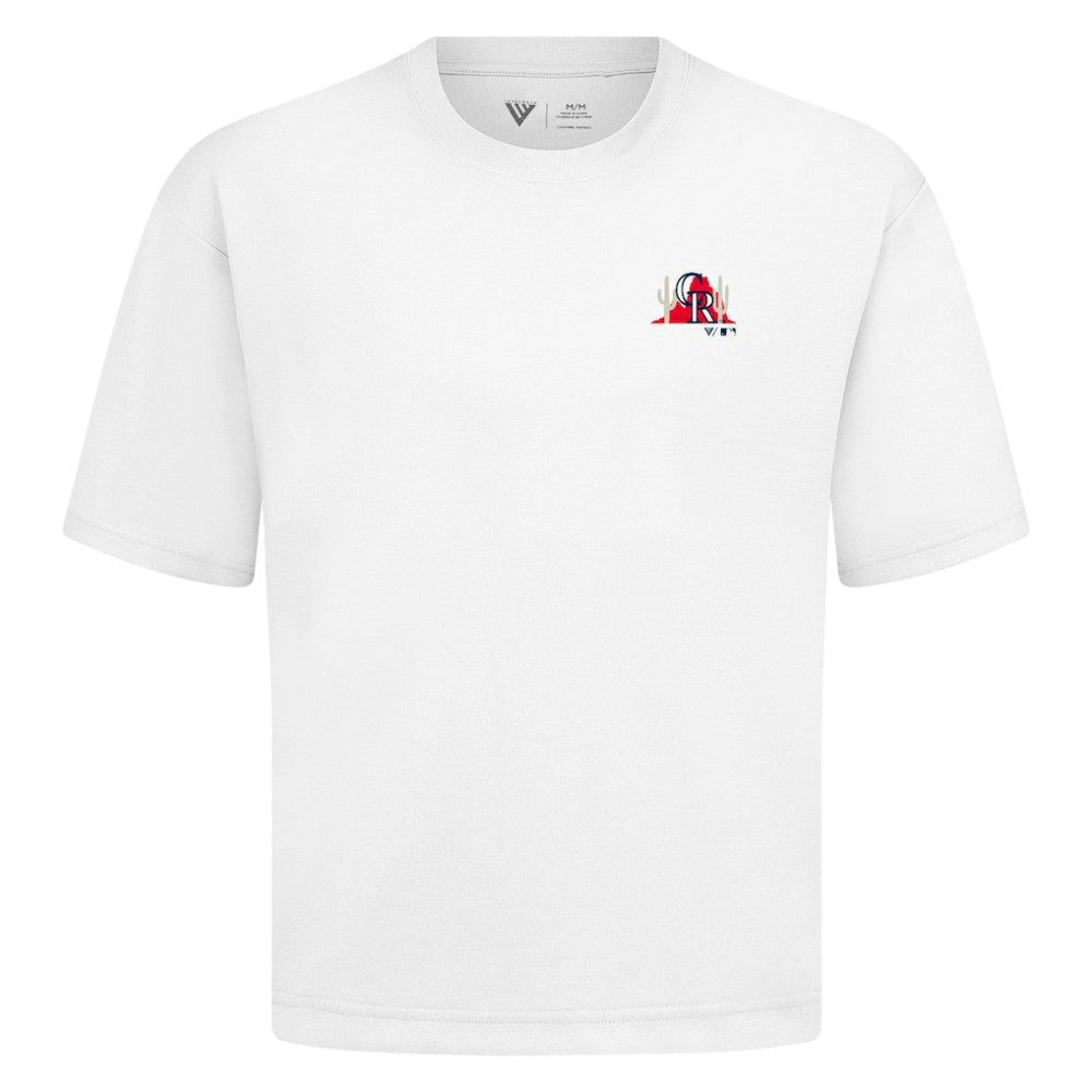 Colorado Rockies Levelwear  Luxe Signature Knit T-Shirt - White