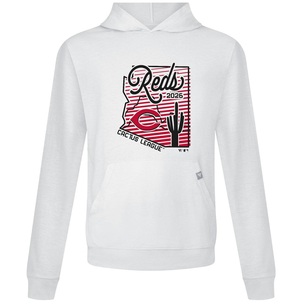 Cincinnati Reds Levelwear Sunrise Relay Hoodie - White